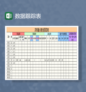 网店重点数据跟踪表Excel模板