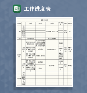 直通车工作计划Excel模板