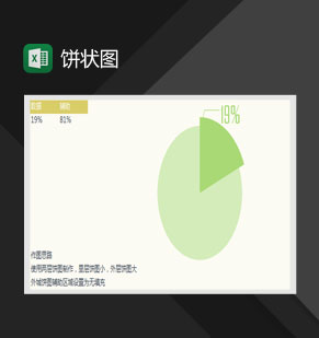 数据分析通用饼状图Excel模板