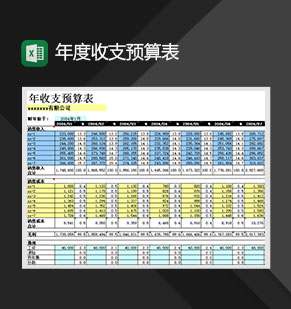 2020公司销售业务收支明细表Excel模板