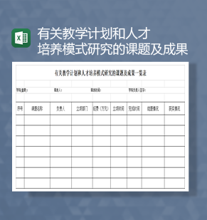 有关教学计划和人才培养模式研究