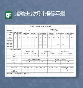 交通客运量运输主要统计指标年报