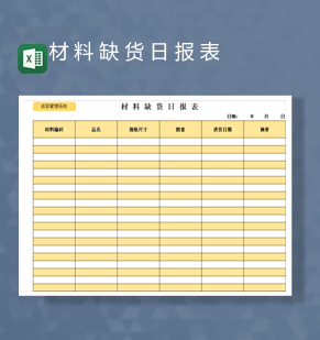 工厂材料出库入库记录库存统计详情表Excel模板