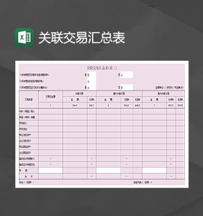 财务收支会计资产明细关联交易汇