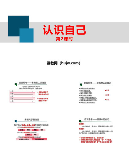 《认识自己》PPT教学课件(第2课时)