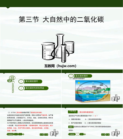 《大自然中的二氧化碳》燃烧与燃料PPT教学课件