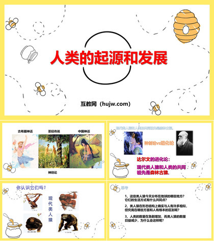 《人类的起源和发展》PPT免费课件