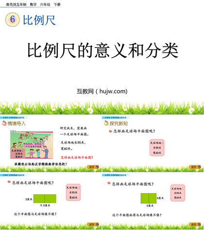 《比例尺的意义和分类》比例尺PPT课件下载