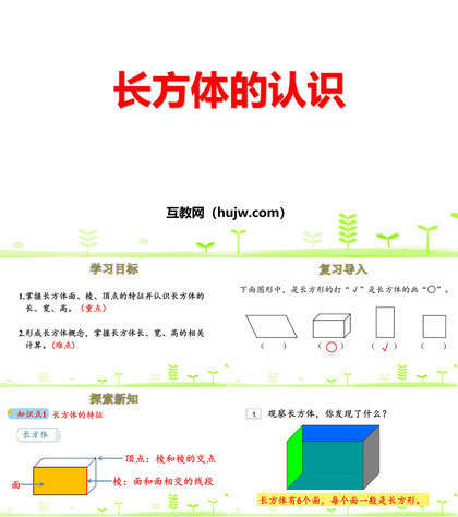 《长方体的认识》长方体和正方体PPT