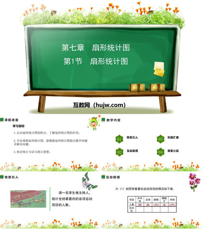 《扇形统计图》PPT