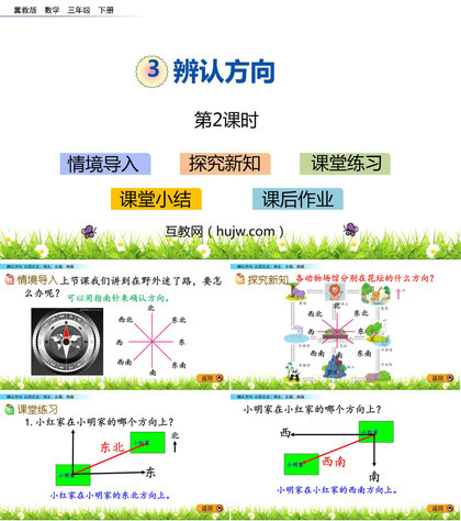 《辨认方向》PPT课件下载(第2课时)