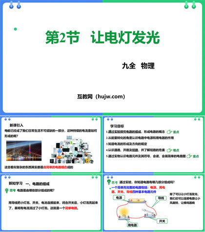 《让电灯发光》了解电路PPT精品课件