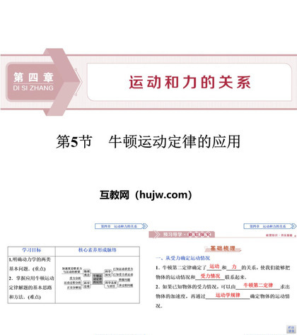 《牛顿运动定律的应用》运动和力的关系PPT课件下载