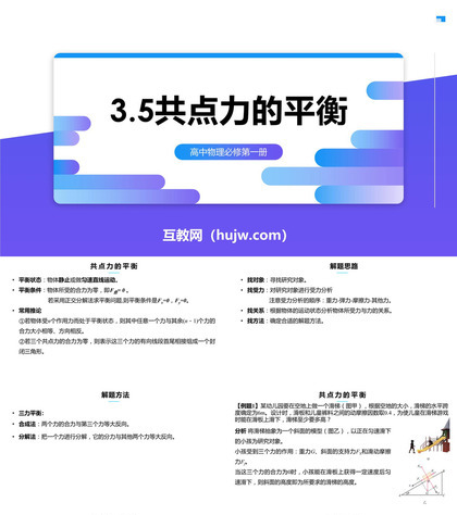 《共点力的平衡》相互作用——力PPT教学课件