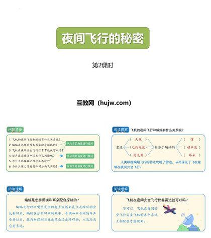 《夜间飞行的秘密》PPT下载(第2课时)