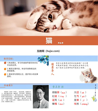 《猫》PPT免费课件