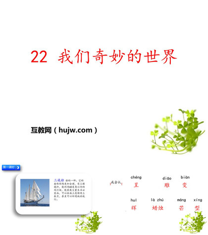 《我们奇妙的世界》PPT