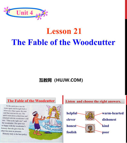 《The Fable of the Woodcutter》Stories and Poems PPT