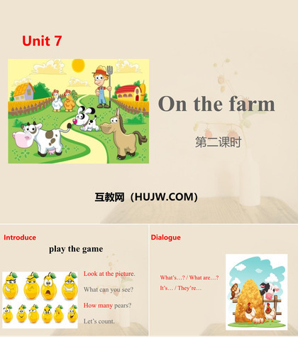 《On the farm》PPT(第二课时)