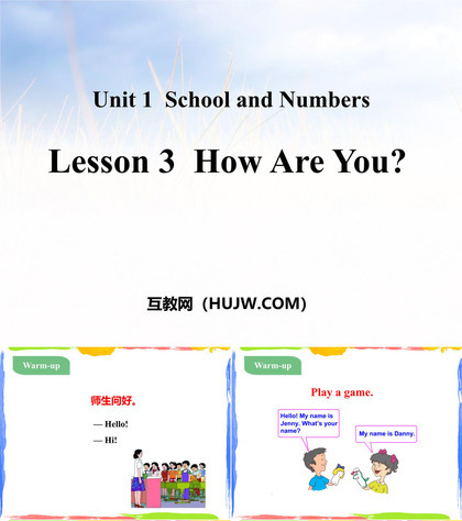 《How Are You?》School and Numbers PPT教学课件