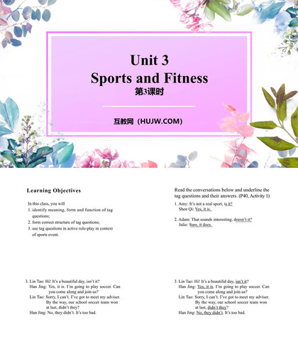 《Sports and Fitness》PPT课件下载(第3课时)