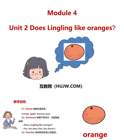 《Does Lingling like oranges?》PPT精品课件