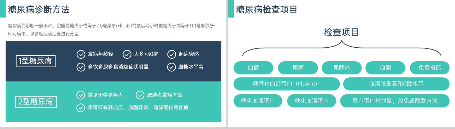 绿色简约糖尿病健康知识普及宣教主题教育PPT模板-5