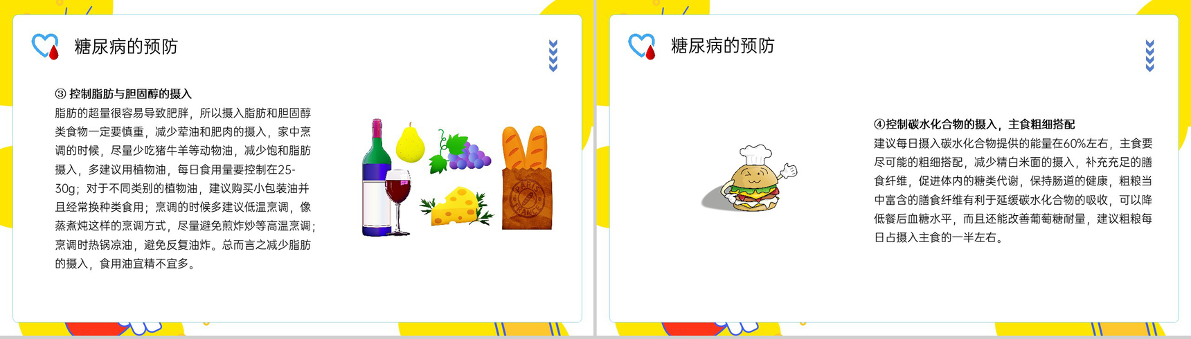 黄色简约世界防治糖尿病日主题宣传PPT模板-12
