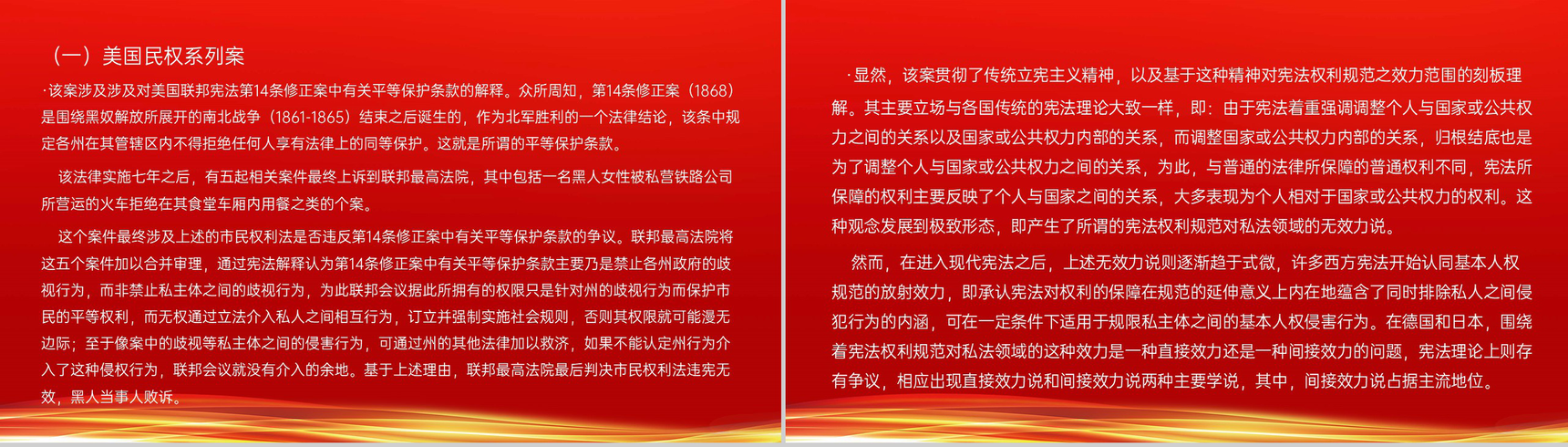 红色简约世界人权日人权的保障及界限主题教育PPT模板-13