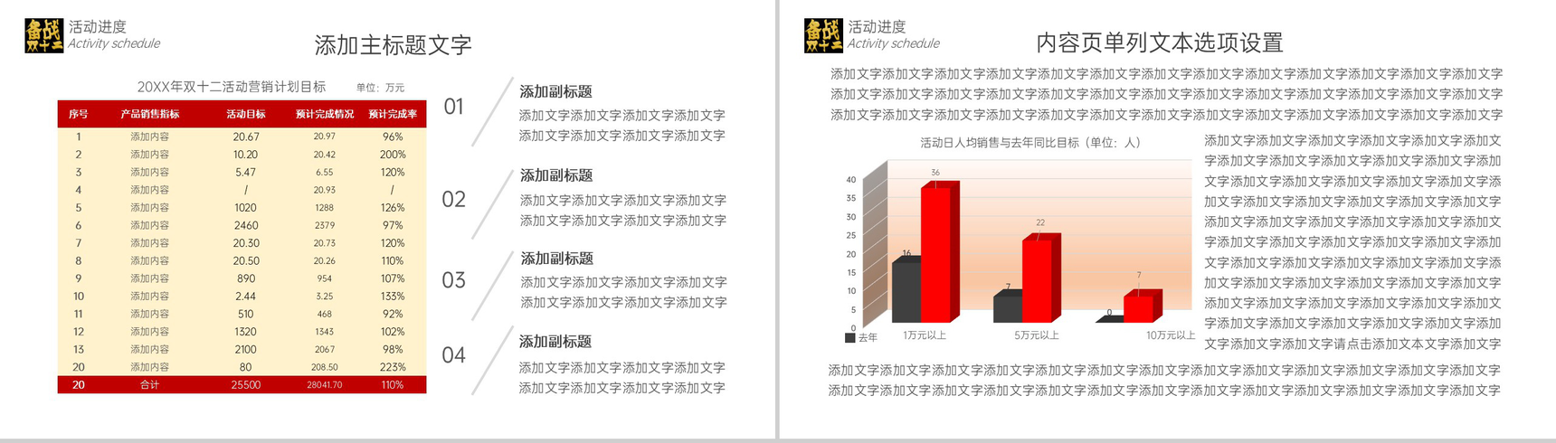 白色简约互联网公司双十二营销活动PPT模板-7