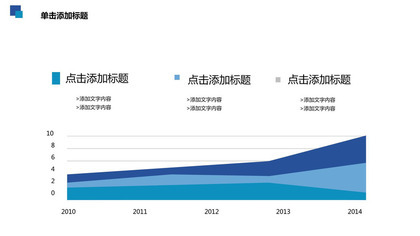 蓝色商务时间轴简约PPT图表模板