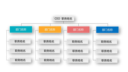 公司部门组织结构职务称呼PPT图表