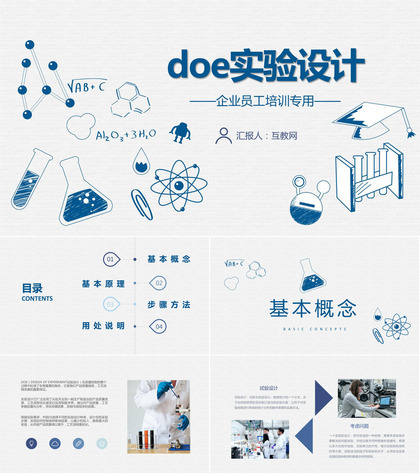 公司doe实验设计应用指南产品质量控制监测方案PPT模板