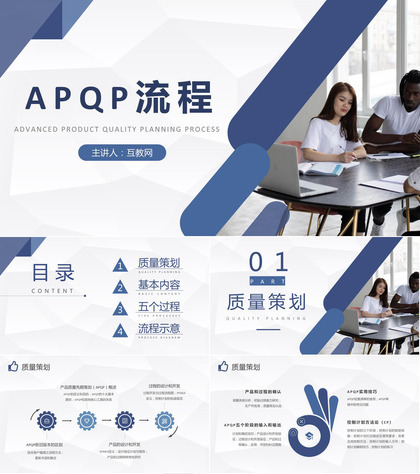 单位APQP产品质量先期策划流程介绍部门品质体系学习PPT模板