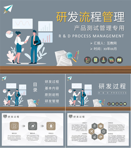 公司产品测试管理规范研发流程管理基础知识培训PPT模板