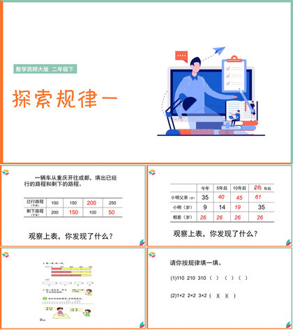 小学数学课探索规律PPT教学课件