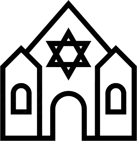 交通标志宗教矢量图犹太会堂PNG免抠图片
