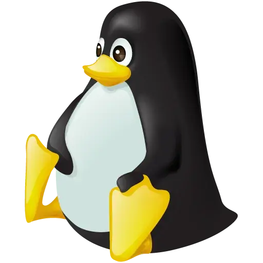 黄色企鹅黑色linux操作系统PNG免抠图片