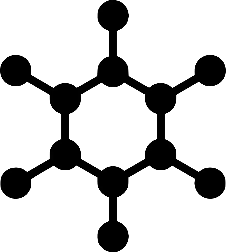 算盘化学黑色分子PNG免抠图片