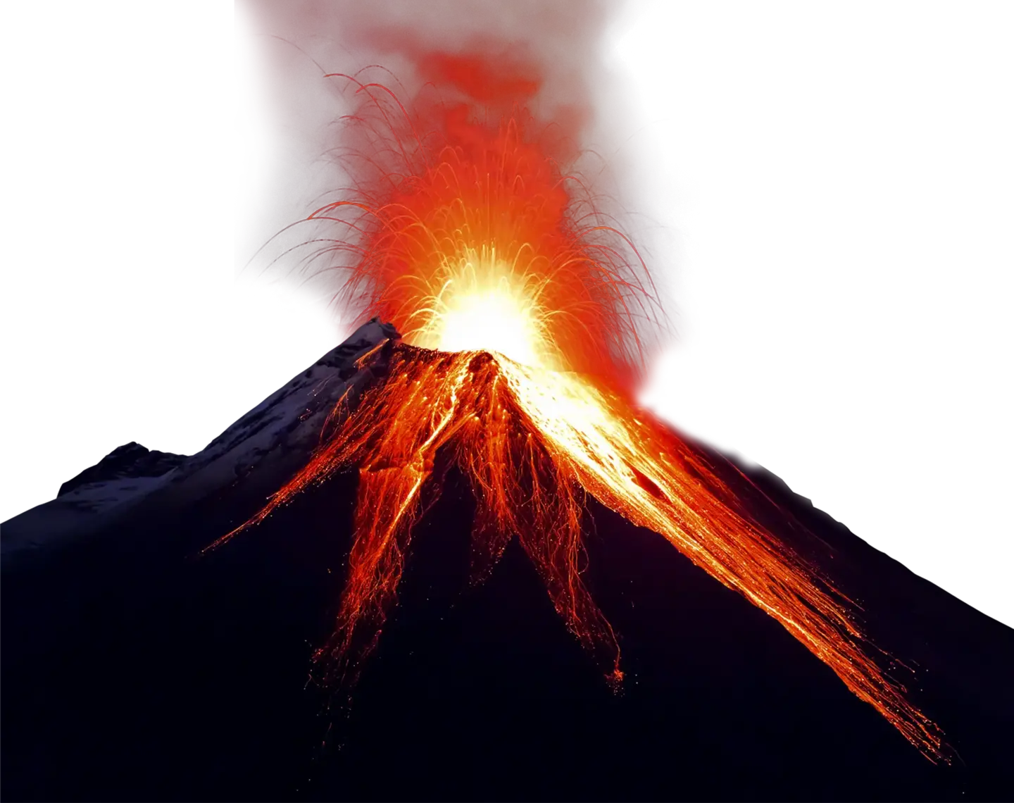 火山烟花温暖火山PNG免抠图片