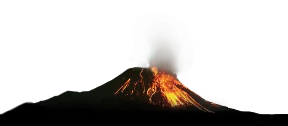 火山自然壮观火山PNG免抠图片