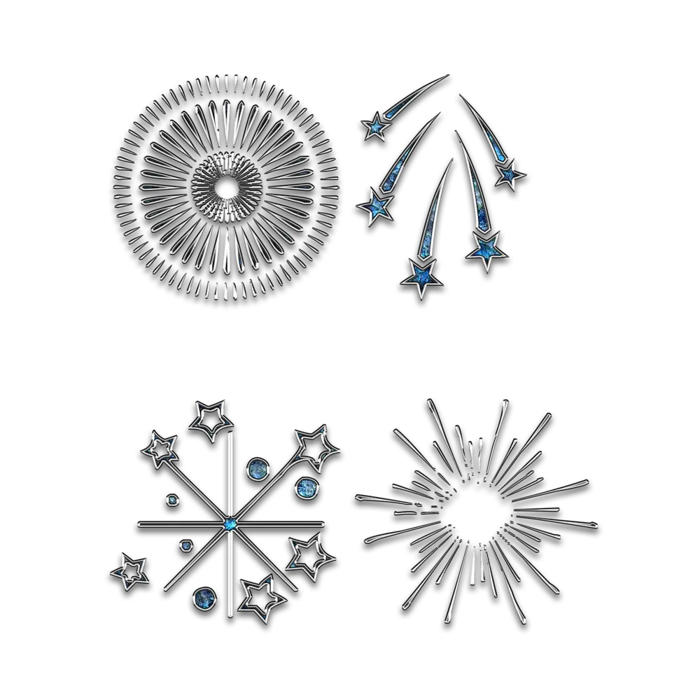 烟花绽放图案设计PNG免抠图片