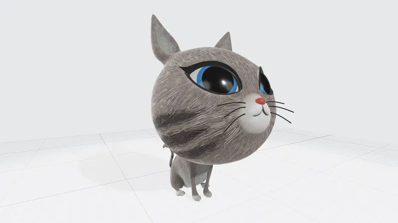 波斯猫PPT3D模型_编号6329