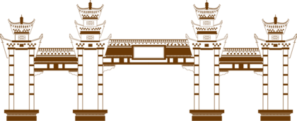 中国风门楼PNG免抠图片