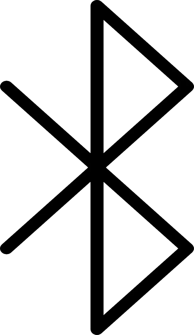 黑色矢量图抽象蓝牙PNG免抠图片