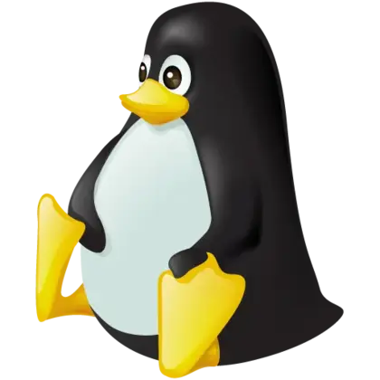 黄色企鹅黑色linux操作系统PNG免抠图片