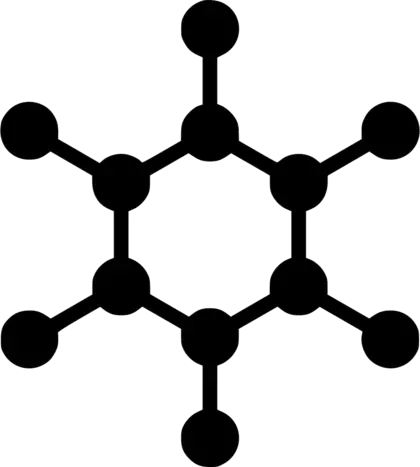 算盘化学黑色分子PNG免抠图片