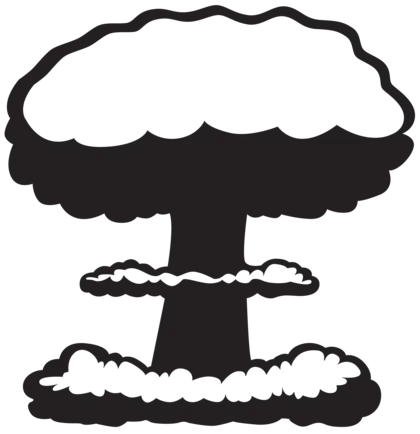 蟹类甲壳类矢量图核爆炸PNG免抠