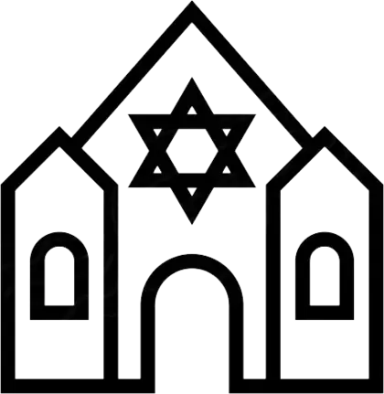交通标志宗教矢量图犹太会堂PNG免抠图片