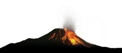 火山火山灾难火山PNG免抠图片